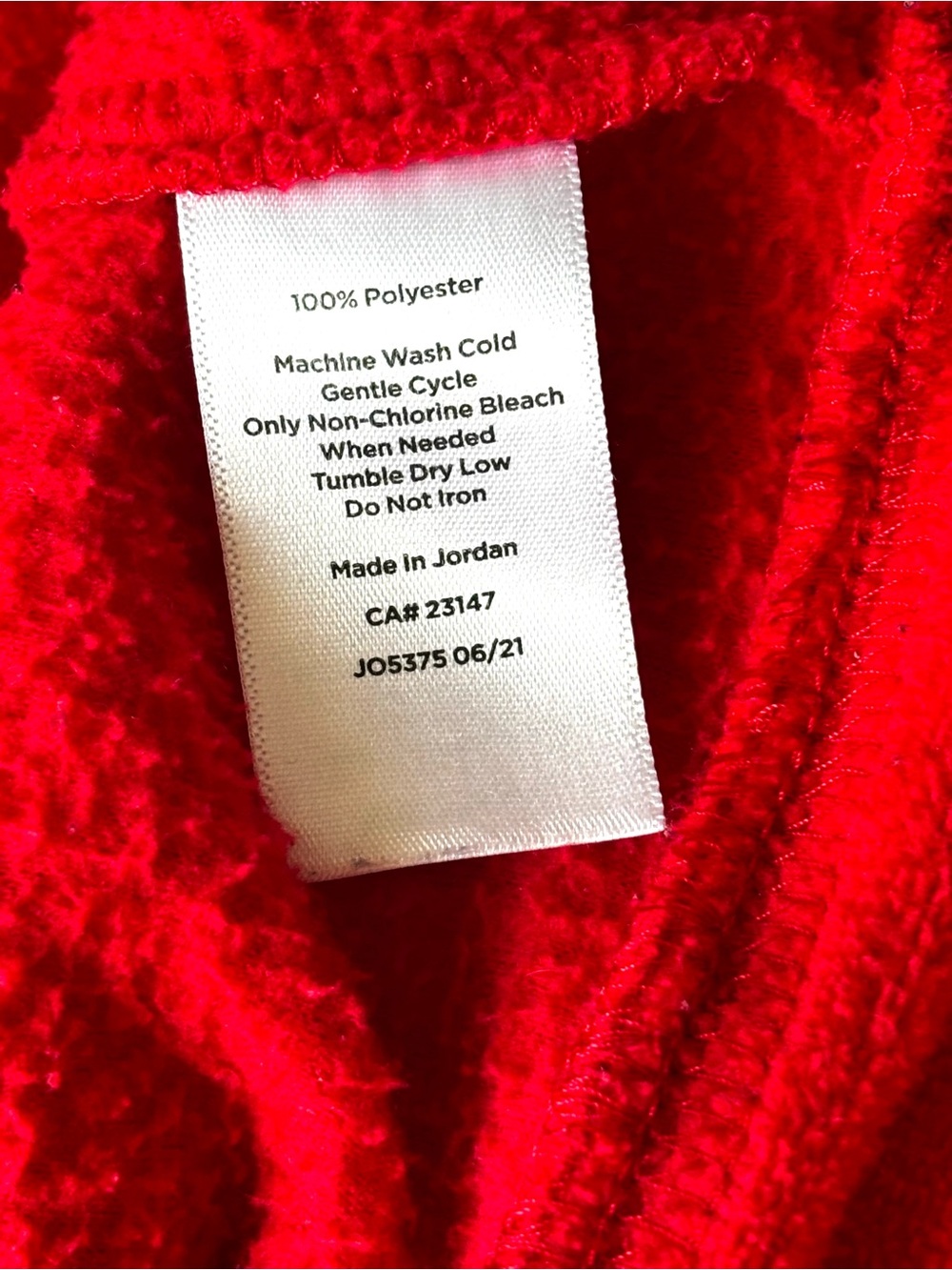 Talbots Microfleece Pullover Top Red Size 1XP - Picture 4 of 4